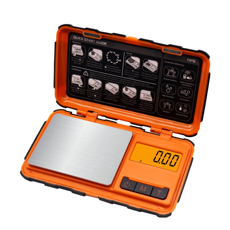 Xusx111 - Escala De Bolsillo Digital, 200g X 0.01g Escala De Gramos, Mini Escala De Joyería Con Pantalla Lcd, Función De Alquitrán Para Alimentos, Joyería, Moneda, Café