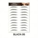 thumbnail image 1 of 1 sheet Long-Lasting 6D Hair-Like Eyebrow Tattoo Stickers - Waterproof Black and Brown Eyebrow Makeup Stickers, 1 of 3