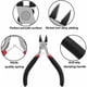 thumbnail image 2 of Mini alicates de corte de precisión de 4,5 pulgadas - Mangos antideslizantes de acero inoxidable - Alicates de corte diagonal para cortar cables electrónicos, metales blandos, manualidades y joyería, 2 of 5