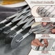 thumbnail image 2 of 1pc, 5 Wheel Pastry Cutter, Stainless Steel Expandable Pizza Slicer, Durable Dough Cutter, Noodle Cutter, Stainless Steel Noodle Lattice Roller, Kitchen Noodle Cutter, Creative Manual Noodle Slitters, 2 of 2
