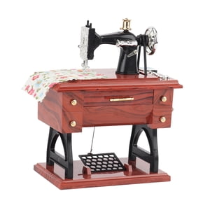 Bothyi - Figuras En Miniatura De Caja De Música De Máquina De Coser Clásica Para Regalo De Cumpleaños