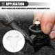 thumbnail image 3 of Unique Bargains Clips de Empuje de Panel de Puerta de Coche Retenedor de Pilar, para Nissan Pathfinder 1996-2012, Plástico, No.0155309791, Blanco, 20 Piezas, 3 of 7
