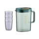 thumbnail image 5 of Jarra De Agua De Gran Capacidad Para Bebidas De Limonada De 2 Litros Con Tapa Verde Con 3 Tazas, 5 of 5