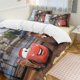 thumbnail image 1 of Cartoon Cars Lightning McQueen Friend Boys Room Decor Size Bedding Set for Kids 3 Piece Bedding with 1 Duvet Cover And 2 Pillowcases Queen Bed Sheets, 1 of 5
