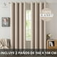 thumbnail image 2 of Cortina 100% Blackout 2 Paños 160x108 Lino Termica Roller Az Beige beige, 2 of 10