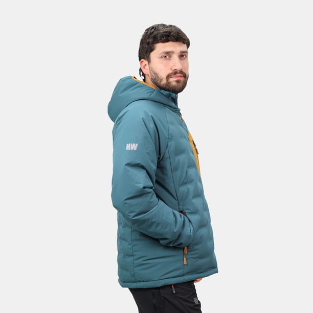 Parka Insulada HW Explorer Hombre Petroleo Mostaza | Lider