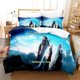 thumbnail image 1 of New Game Crisis Core Final Fantasy VII Bedding Set Cartoon Anime three-piece set Adult Kid Bedroom Duvetcover Sets couette Bed Sheets, 1 of 5