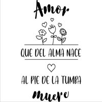 Rienda Libre Graphics - Frase Deco Amor Que Del Alma Nace Al Pie De La Fr-11109