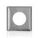thumbnail image 1 of Placa de pared Leviton de 2 elementos, tamaño estándar, magnética, acero inoxidable, 1 of 1