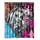 thumbnail image 1 of Cortina de ducha con diseño de Monster High de Anime, juego de cortinas de baño con ganchos, tamaño 66 x 72 pulgadas, 1 of 3