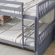 thumbnail image 3 of Full Over Full Rubber Wood Bunk Bed with Trundle, Ladder and Guardrails, Convertible to 2 Full Size Beds, with Twin Size Trundle ,Grey(Old Sku W504S00250), 3 of 3