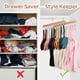 thumbnail image 3 of Bra Hanger Necamocu, organizador de armario de madera con 40 ganchos, paquete de 2, 3 of 7