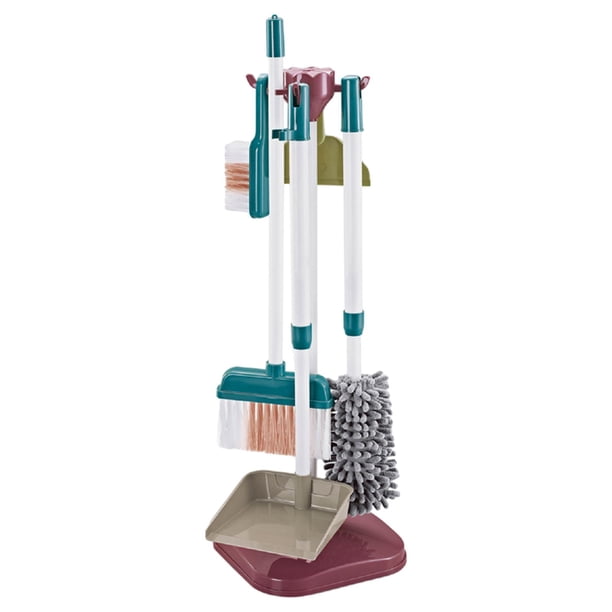 Herramienta de Limpieza Del Hogar para Niños, Juguete para Juego de Imitación, Limpieza Del Hogar, Juguete de Barrido para Niños Y Niñas, Juguete de F 6 piezas
