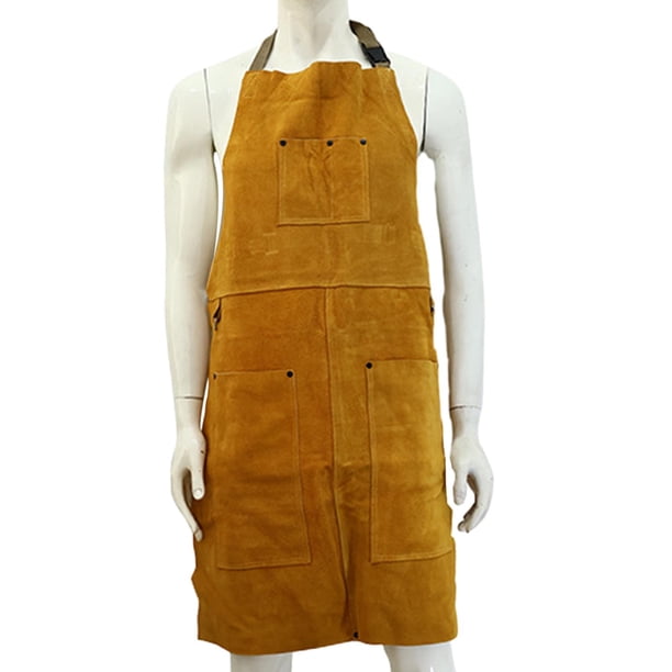 Ropa de soldador delantal de soldadura delantal resistente al calor delantal de carpintero duradero delantal de jardinería ropa protectora de soldador 90cm