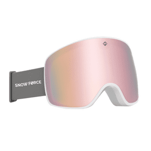 Snow Force - Antiparras Magnéticas Ski & Snowboard North Pole / Rosa - Blanco - Gris