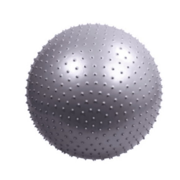 Pelota Balón Pilates – Yoga - Masaje Erizo 50-55 Cm Gris