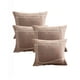 thumbnail image 1 of Set De 4 Fundas De Cojin 45cmx45cm Bordado De Linea Color Café, 1 of 4