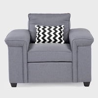 Muebles Cottoni - Butaca 1 Cuerpo Sicilia Tela Gris