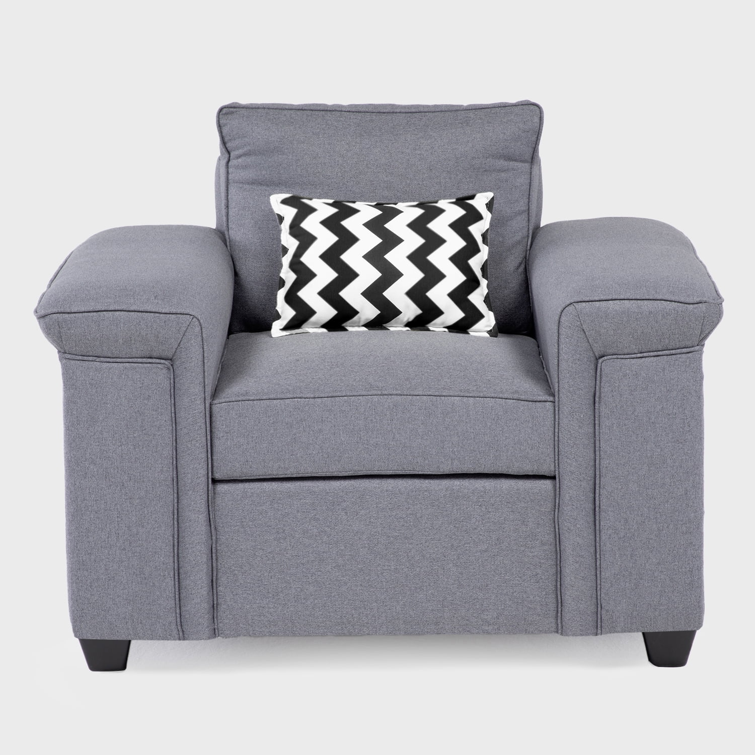 Muebles Cottoni - Butaca 1 Cuerpo Sicilia Tela Gris