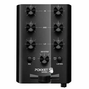 Pokketmixer - Mini Dj Mixer Pokket Mixer, Midnight Black