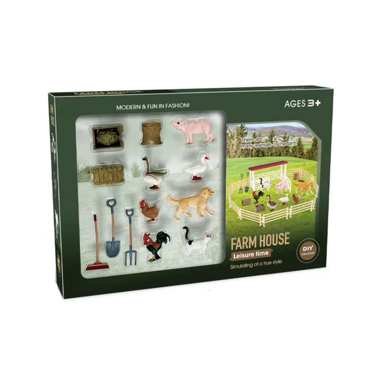 Otuti - Set De Animales De Granja De Juguete