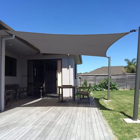 Malla sombra rectangular SUNNY GUARD 4.3 m x 5.5 m color gris oscuro