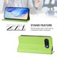 thumbnail image 3 of Funda Billetera con Soporte para Google Pixel 9A Bloqueo RFID Plegable Verde claro, 3 of 6