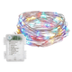 thumbnail image 1 of Guirnalda de luces LED con enchufe USB y control remoto, 10 metros, 100 LED, luces parpadeantes para dormitorio navideño., 1 of 5