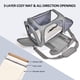 thumbnail image 2 of Transportín para mascotas Henkelion para perros y gatos de hasta 7 kg, color gris, 2 of 9