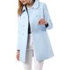 thumbnail image 2 of INSPIRE CHIC Abrigo de Mujer con Cuello Peter Pan Doble Botonadura Abrigo de Invierno Trinchera Azul Talla L, 2 of 7