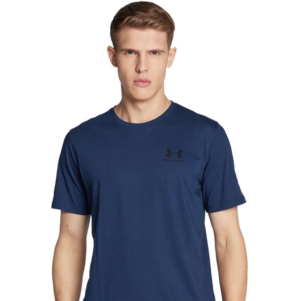 Polera Manga Corta Lifestyle Hombre Under Armour Azul | Lider