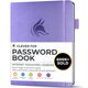 thumbnail image 1 of Libreta de contraseñas Clever Fox, organizador de direcciones de Internet, color lavanda, 1 of 6