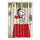 thumbnail image 1 of Cortina de ducha Snoopy Brighten, juego de cortinas de baño con ganchos, tamaño 48 x 72 pulgadas, 1 of 3