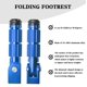 thumbnail image 5 of Reposapiés plegables de aluminio M8 VUOZIP azul para motocicleta, 5 of 8