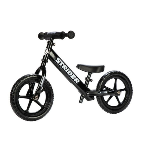 Bicicleta de balance STRIDER 12 SPORT negra para niños