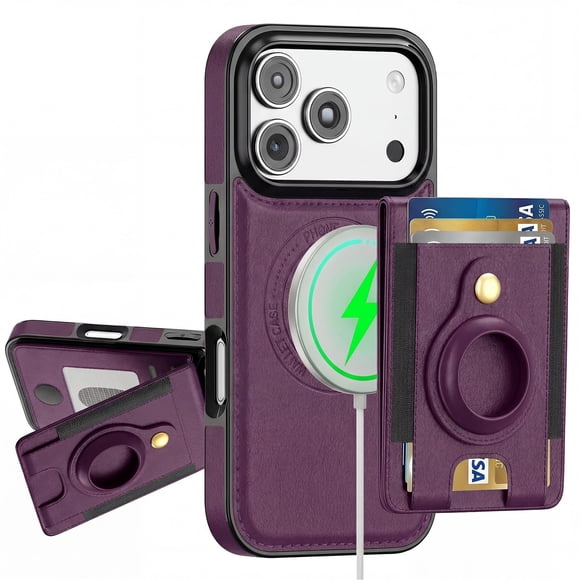 Funda para iPhone 17 Pro DREAMME Cartera RFID Morada