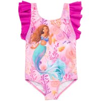 Traje De Baño De Una Pieza Disney Little Mermaid Ariel 4T Girl