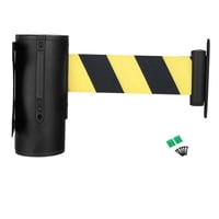 Magideal - Barrera De Cinta Retráctil Para Montaje En Pared, Cinturón De Precaución Multifuncional Para Montaje En Pared Para Almacenes, Escuelas, Centros Comerc 5 Metros