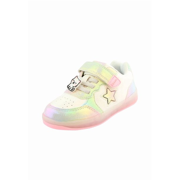 Zapatilla fluor velcro elástico kids niña 921
