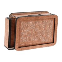 Magideal - Hucha De Madera, Caja De Ahorro De Efectivo, Artesanía Fina, Decoración Del Hogar, Caja De Dinero Con Contador, Caja De Ahorro De Dinero Para Casa Y Por 10000 Dólares