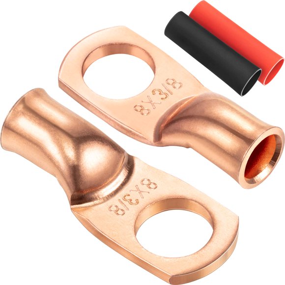 Terminales Wire Lugs Maxdot, calibre 8, paquete de 10