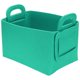 thumbnail image 1 of Uxcell Caja de Almacenamiento de Fieltro, 11x7x5.9" Caja de Almacenamiento Multiusos Plegable con Asas Cestas Organizadoras para Estantes Armario Manta Ropa Libros Oficina Dormitorio, Azul, 1 of 7