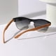 thumbnail image 4 of POLASUP GAFAS LENTES DE SOL Gafas de sol con montura de madera y lentes oscuros, diseño elegante y natural, 4 of 12