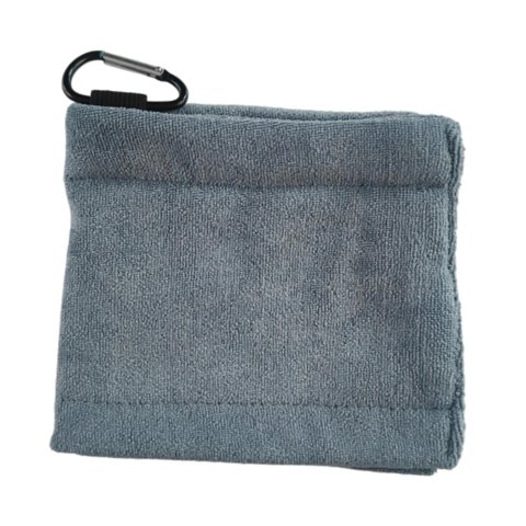 Magideal - Tela De Limpieza De Bolas De Golf, Limpieza, Equipo De Golf, Absorción De Agua, Microfibra, Limpiador De Cabezas De Club De Golf Con Clip Para Golfist Gris