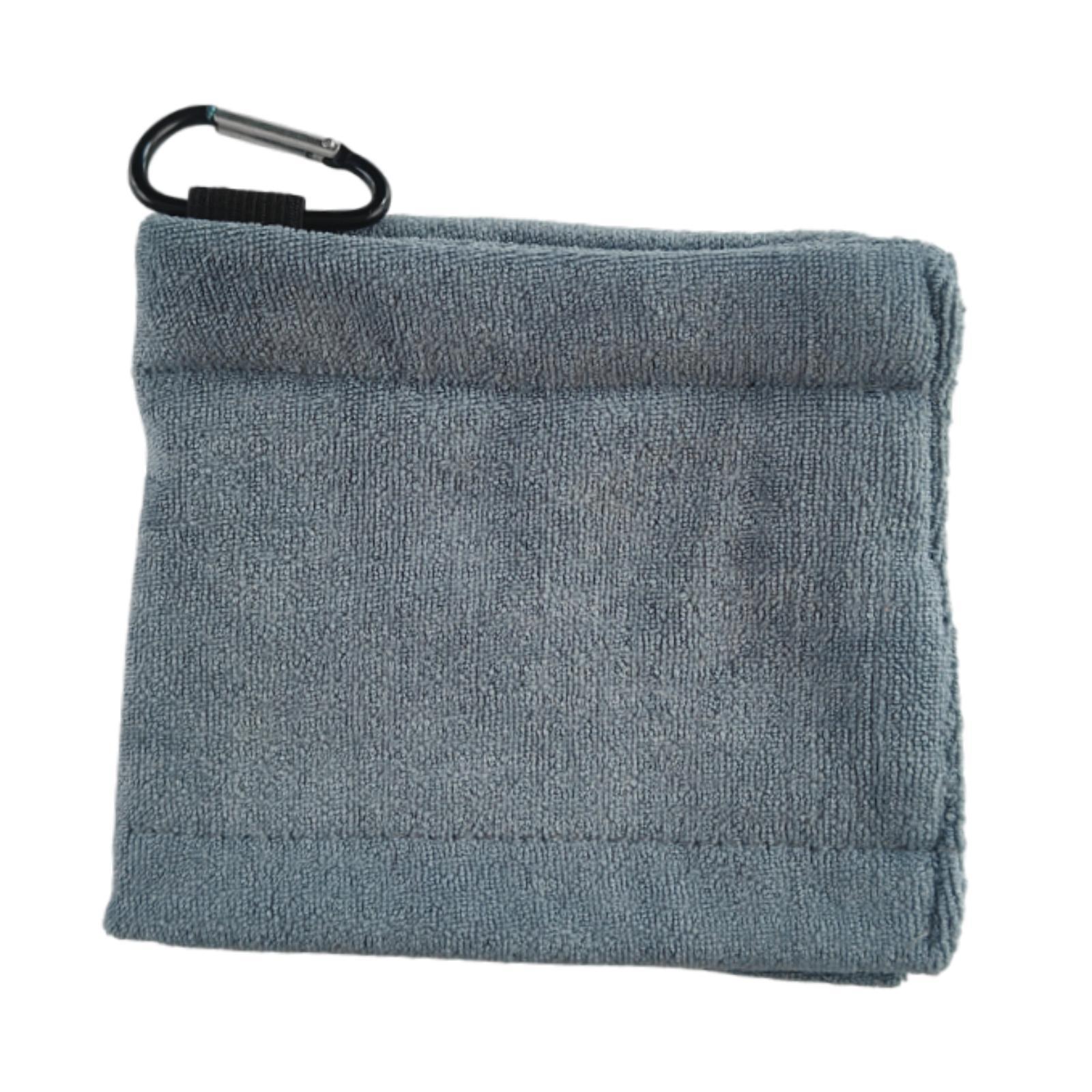 Magideal - Tela De Limpieza De Bolas De Golf, Limpieza, Equipo De Golf, Absorción De Agua, Microfibra, Limpiador De Cabezas De Club De Golf Con Clip Para Golfist Gris