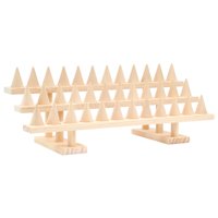 Magideal - Anillos De Múltiples Capas Soporte De Exhibición Organizador De Anillos De Para Espectáculos Almacenamiento Hogar, Color Claro , 3 Capas 36 Dedos