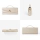 thumbnail image 4 of Bolso Joryin de Cuero Trenzado para Mujer, Clutch Beige, 4 of 9
