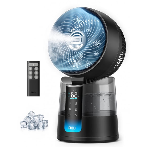 Ventilador DREO TurboCool 516 con nebulización, 6 velocidades y control remoto