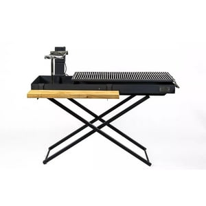 Varvacoa - Parrilla Plegable 13.6 Con Alzador En Barra +Espiedo