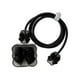 thumbnail image 1 of Cargadores Cable Funda Protectora 4 En 1 Funda Protectora 3D Para Teléfono Celular Nudo De Lazo Negro, 1 of 5